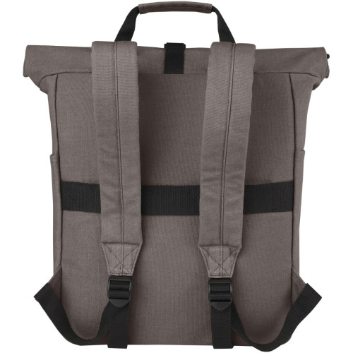 Joey 15” GRS recycled canvas rolltop laptop backpack 15L