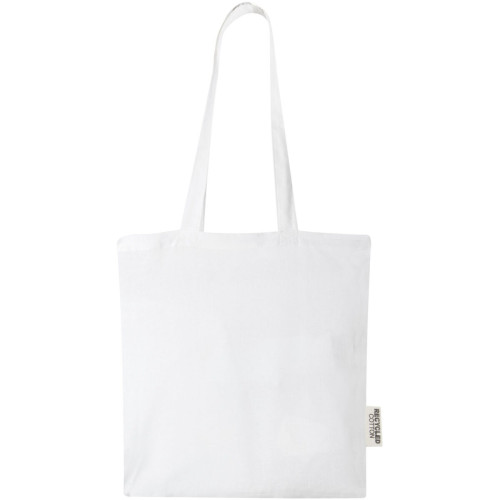 Madras 140 g/m2 GRS recycled cotton tote bag 7L
