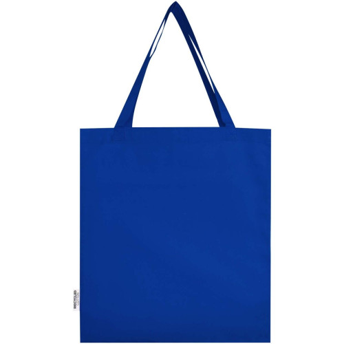 Madras 140 g/m² GRS recycled cotton gusset tote bag 12L