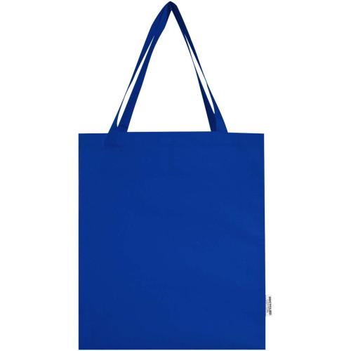 Madras 140 g/m² GRS recycled cotton gusset tote bag 12L
