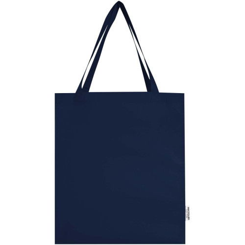 Madras 140 g/m² GRS recycled cotton gusset tote bag 12L