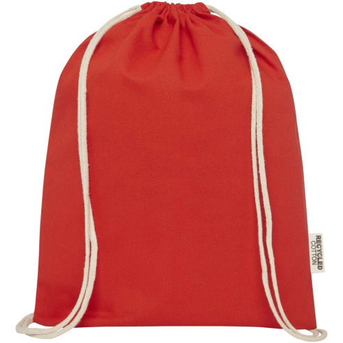 Oregon 140 g/m² GRS recycled cotton drawstring bag