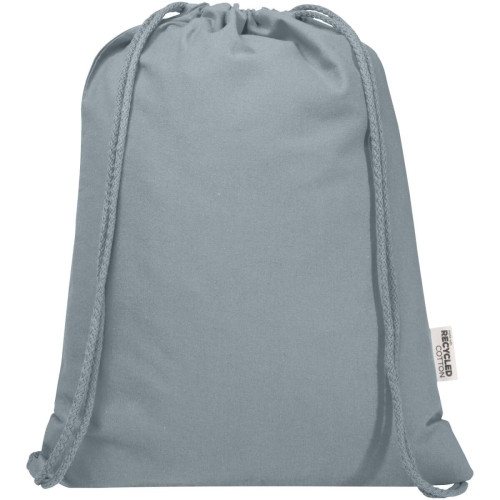 Oregon Blend 140 g/m² GRS recycled drawstring bag 5L
