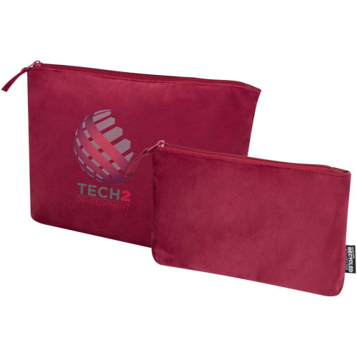 Swift GRS recycled velvet toiletry bag set