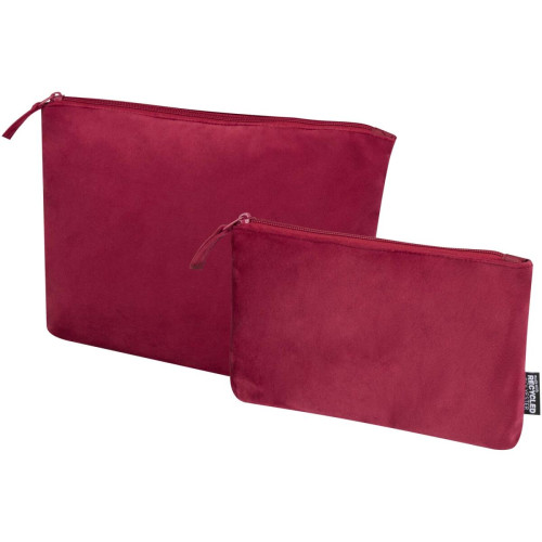 Swift GRS recycled velvet toiletry bag set