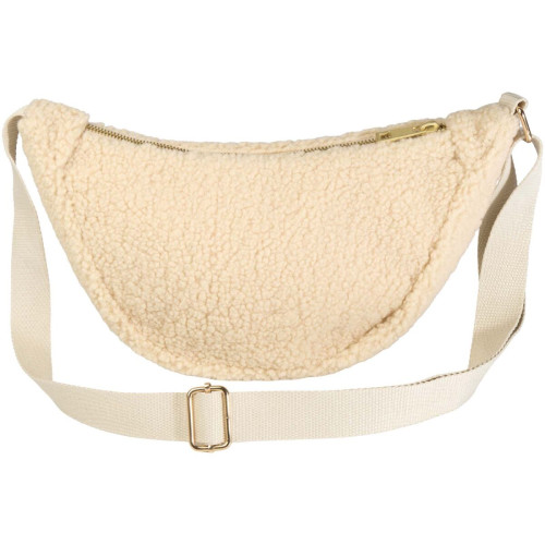 Bear GRS recycled sherpa crossbody bag 3L
