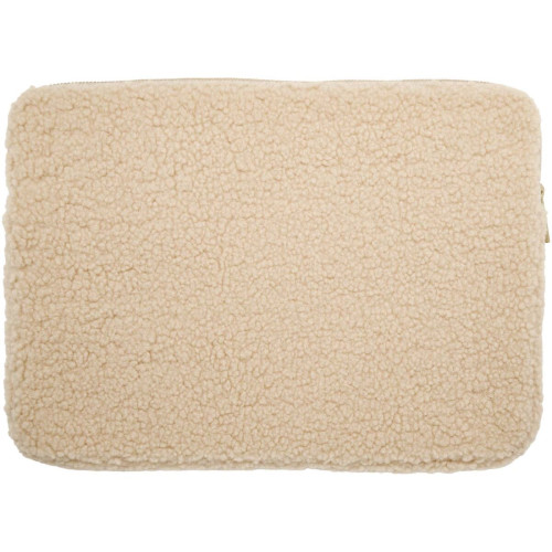 Bear 13" GRS recycled sherpa laptop sleeve 2L