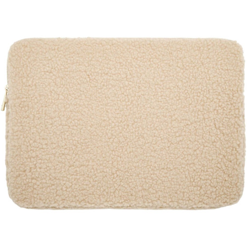Bear 13" GRS recycled sherpa laptop sleeve 2L