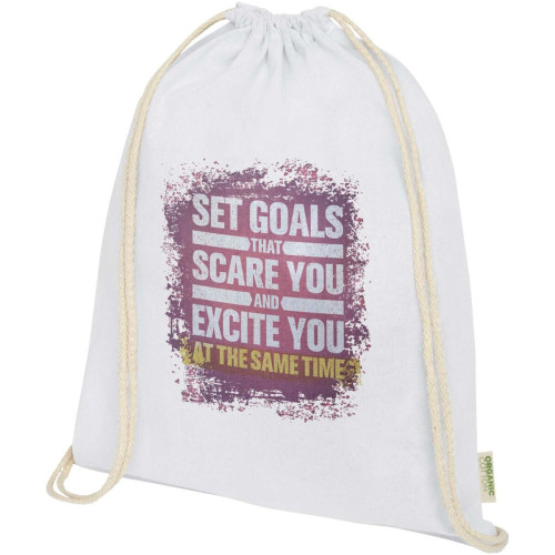 Odisha 140 g/m² OCS organic drawstring bag 5L
