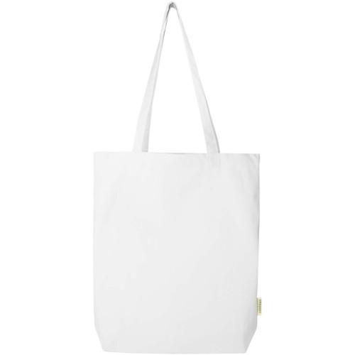 Odisha 180 g/m² OCS organic wide bottom tote bag 11L