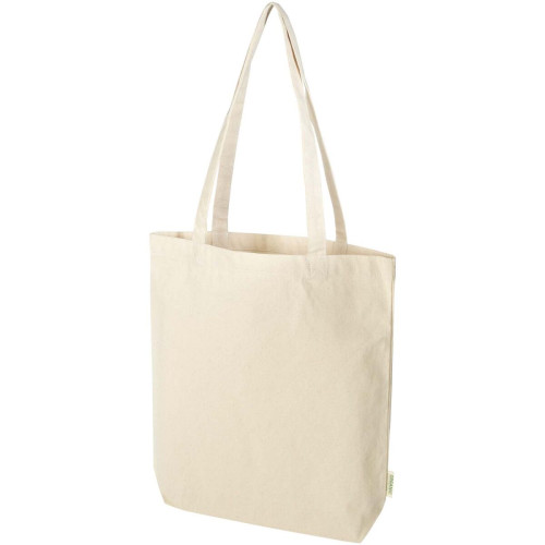 Odisha 180 g/m² OCS organic wide bottom tote bag 11L