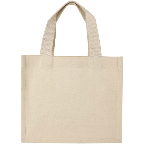 Odessa 220 g/m² GRS recycled cotton mini gusset tote bag 9L