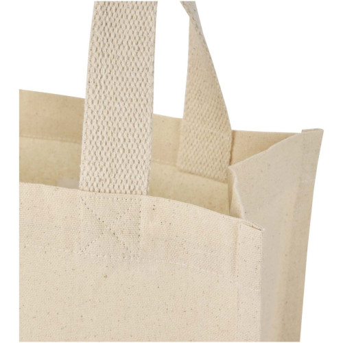 Odessa 220 g/m² GRS recycled cotton mini gusset tote bag 9L
