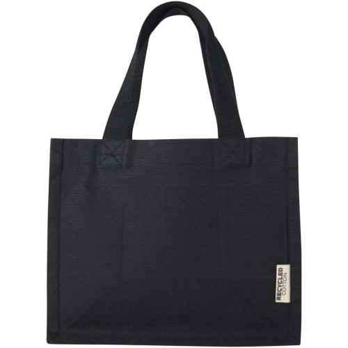Odessa 220 g/m² GRS recycled cotton mini gusset tote bag 9L