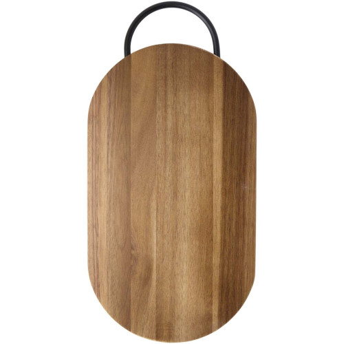 Prestige acacia wood chopping board with bread knife