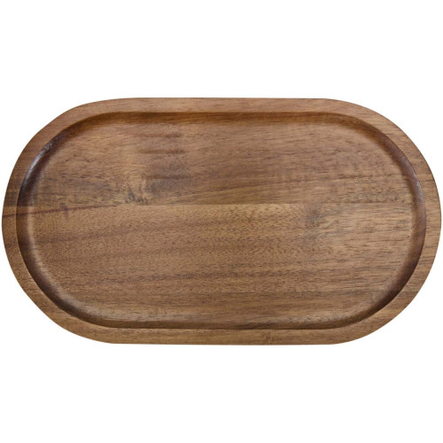 Edge acacia wood serving tray