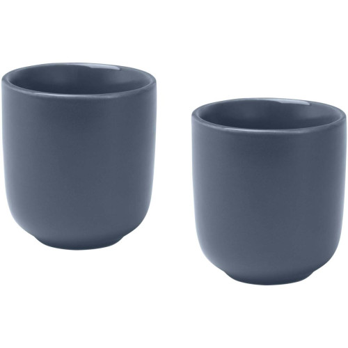 Male 90 ml ceramic espresso cups with matt finish - set of 2