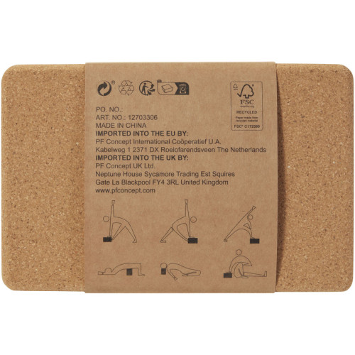 Trikona cork yoga brick
