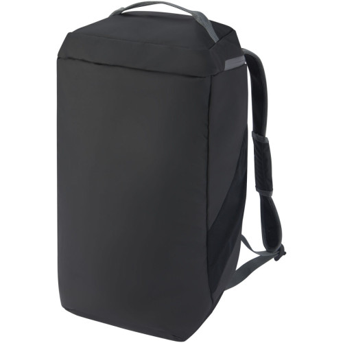 Aqua GRS recycled water resistant duffel backpack 35L