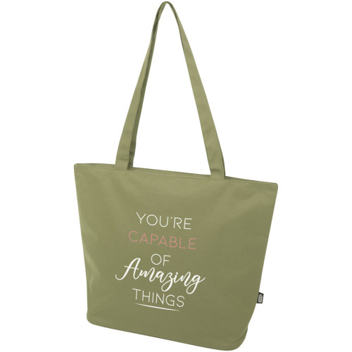 Panama GRS recycled zippered tote bag 20L