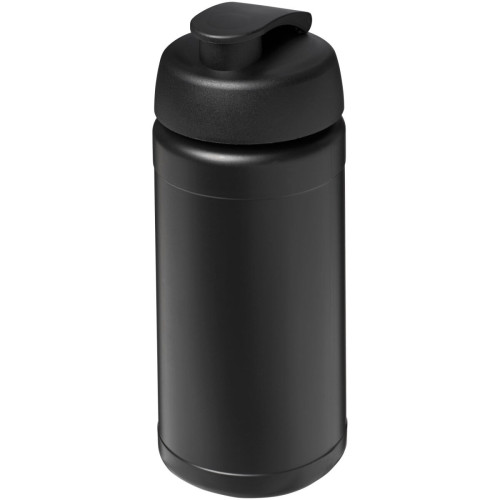 Baseline 500 ml recycled sport bottle with flip lid