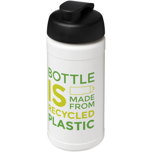 Baseline 500 ml recycled sport bottle with flip lid
