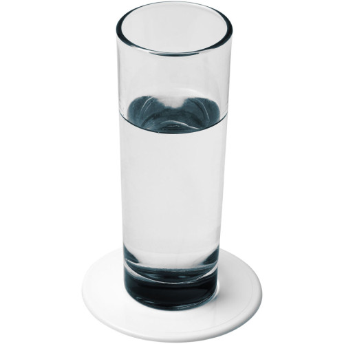 Renzo round plastic coaster