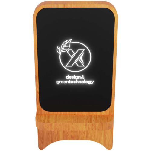 SCX.design W16 15W light-up wireless wooden stand