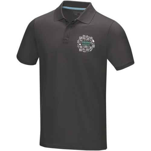 Graphite short sleeve men’s organic polo