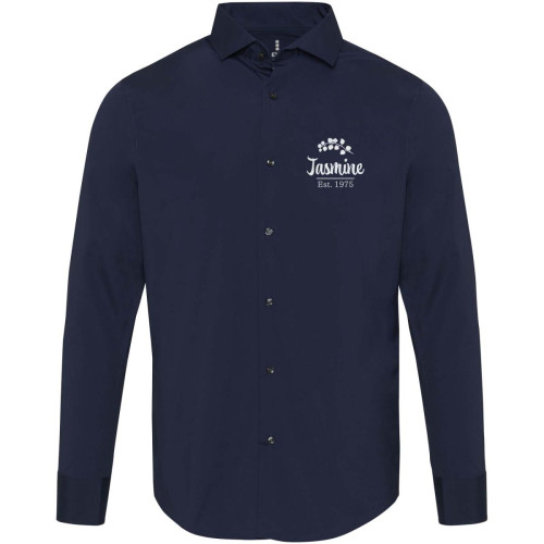 Carnelian poplin men's shirt
