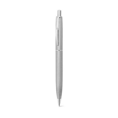 DOOLI. Stainless steel ballpoint pen (53% recycled), with shiny body