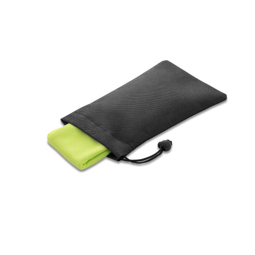 BERNAL. Recycled polyester (100% rPET) fitness cooling towel with non-woven pouch