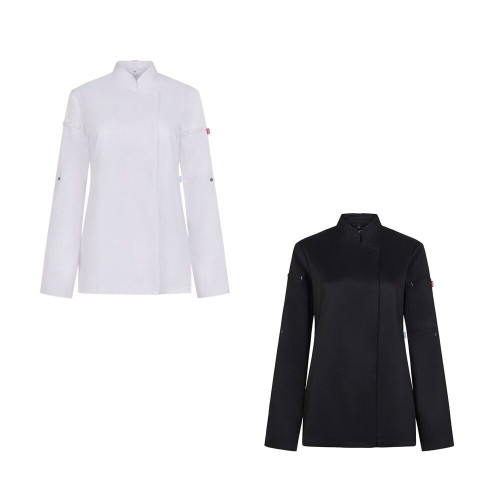 VL THOTH. Women's kitchen jacket (190 g/m²) made from cotton (35%) and recycled polyester (65%)