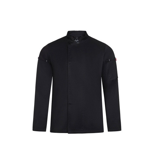 VL AGNI. Unisex kitchen jacket (190 g/m²) in cotton (35%) and recycled polyester (65%)