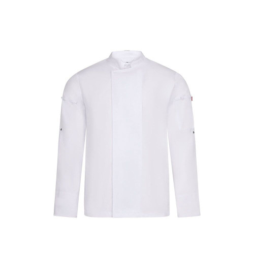 VL AGNI. Unisex kitchen jacket (190 g/m²) in cotton (35%) and recycled polyester (65%)