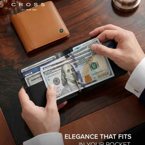 CROSS Leather Clip Wallet