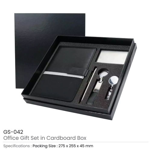 Office Gift Sets in a Black Cardboard Gift Box GS-042
