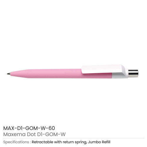 Dot Pens with White Clip
