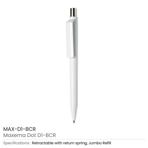 Maxema Dot Pens White