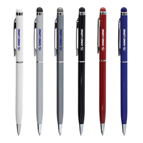 Slim Metal Pens with Stylus