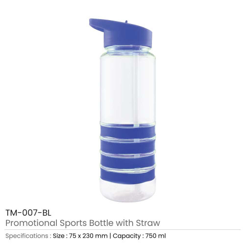 Water Bottle with Straw