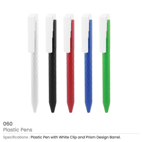 Prism Design Plastic Pens