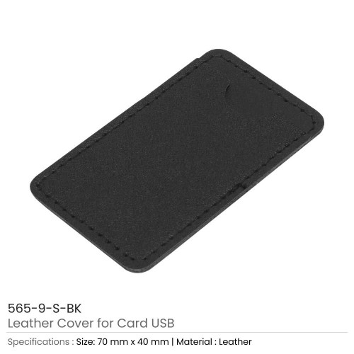 Leather Cover For Card USB