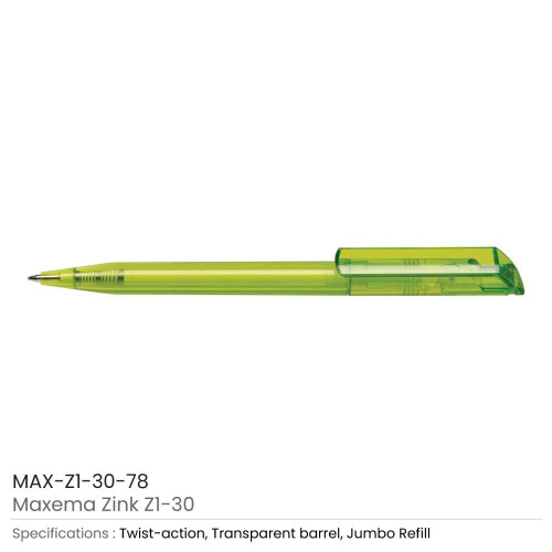 Maxema Zink Pens Transparent body