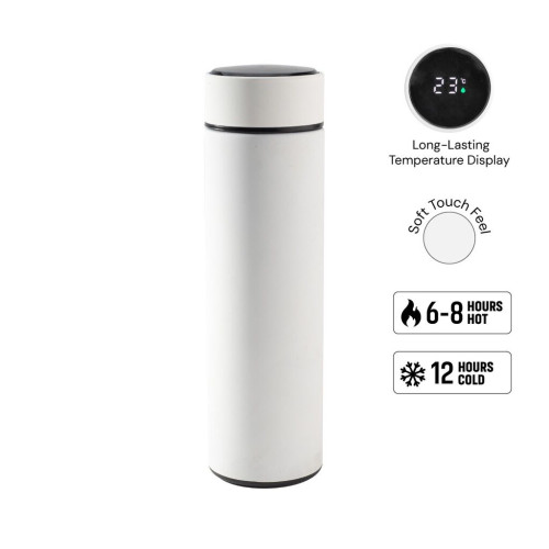WAHA - Giftology Thermal Flask with LED Temperature Display 500ml - White