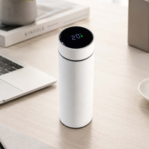 WAHA - Giftology Thermal Flask with LED Temperature Display 500ml - White