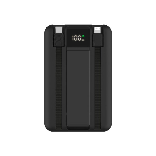SOLARO - @memorii 10000 mAh All-in-One Wireless Powerbank - Black